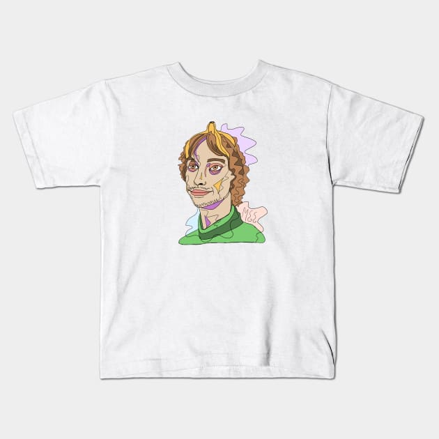 MGG Line Art Design Kids T-Shirt by bailezell